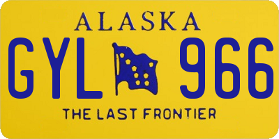 AK license plate GYL966