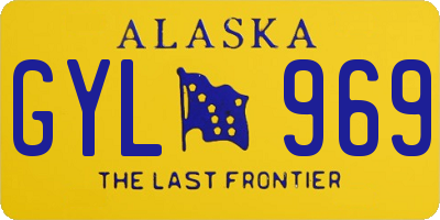AK license plate GYL969