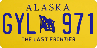 AK license plate GYL971