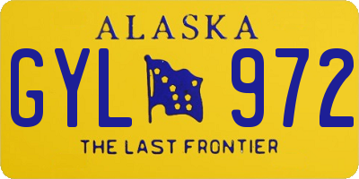 AK license plate GYL972