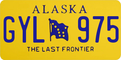 AK license plate GYL975