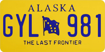 AK license plate GYL981