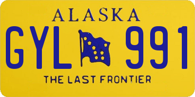 AK license plate GYL991