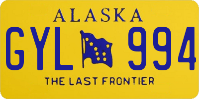 AK license plate GYL994