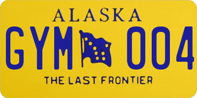 AK license plate GYM004