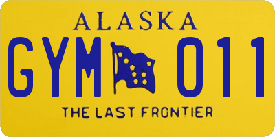 AK license plate GYM011