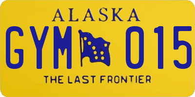 AK license plate GYM015