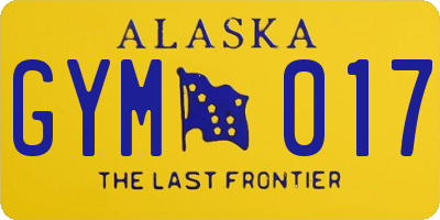 AK license plate GYM017