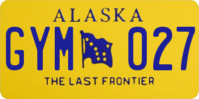 AK license plate GYM027