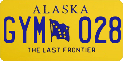 AK license plate GYM028