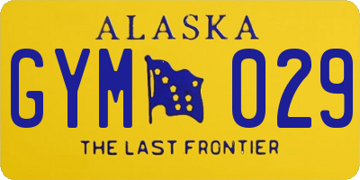 AK license plate GYM029