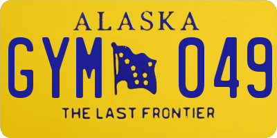 AK license plate GYM049
