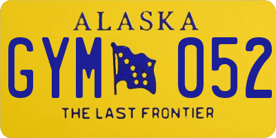 AK license plate GYM052