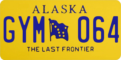 AK license plate GYM064