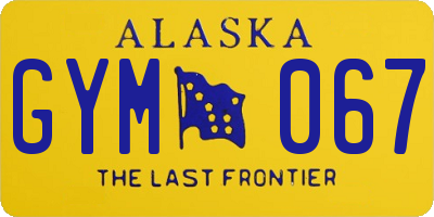 AK license plate GYM067
