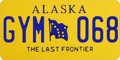 AK license plate GYM068
