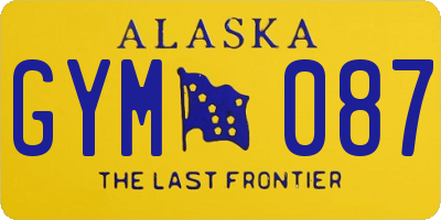 AK license plate GYM087