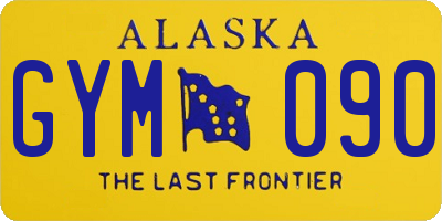 AK license plate GYM090