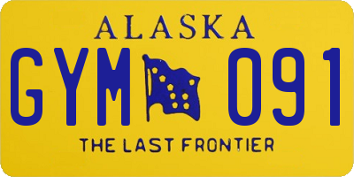 AK license plate GYM091