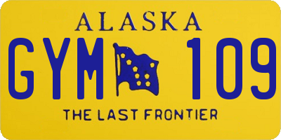 AK license plate GYM109