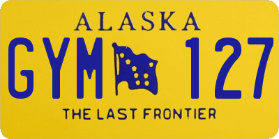 AK license plate GYM127