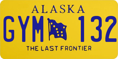 AK license plate GYM132