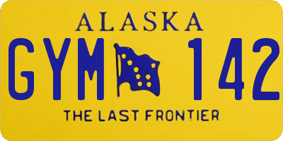 AK license plate GYM142