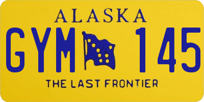 AK license plate GYM145