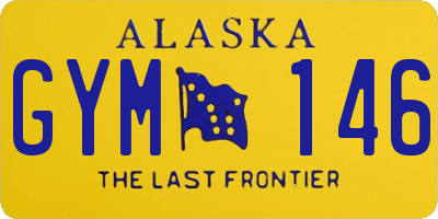 AK license plate GYM146