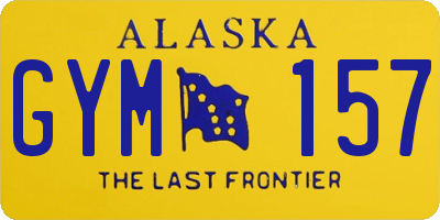 AK license plate GYM157