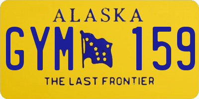 AK license plate GYM159