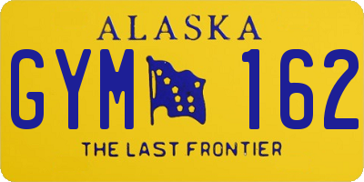 AK license plate GYM162