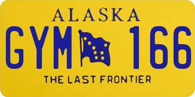 AK license plate GYM166