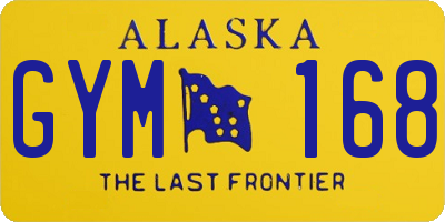 AK license plate GYM168