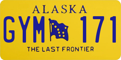 AK license plate GYM171