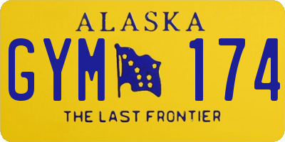 AK license plate GYM174