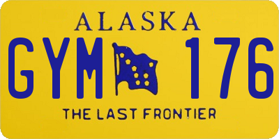 AK license plate GYM176