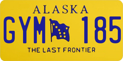 AK license plate GYM185