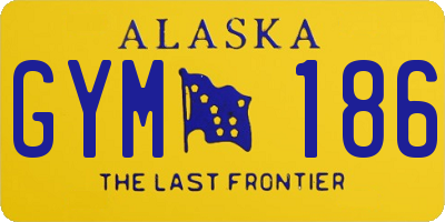 AK license plate GYM186