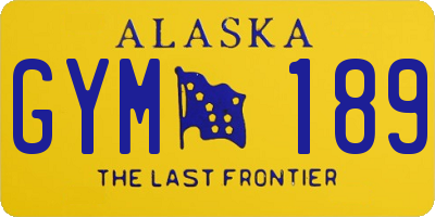 AK license plate GYM189