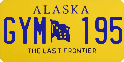 AK license plate GYM195