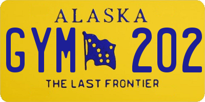 AK license plate GYM202