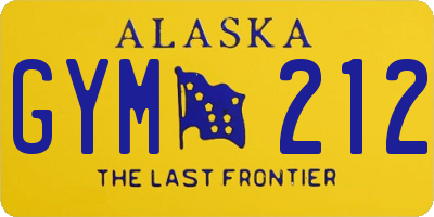AK license plate GYM212