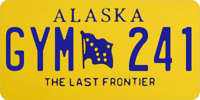 AK license plate GYM241