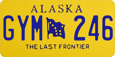 AK license plate GYM246