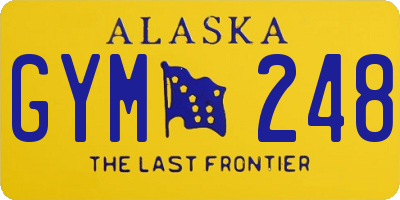 AK license plate GYM248