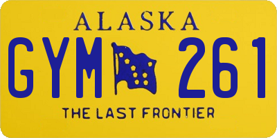 AK license plate GYM261