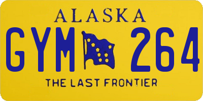 AK license plate GYM264