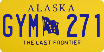 AK license plate GYM271
