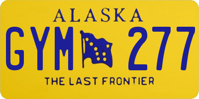 AK license plate GYM277